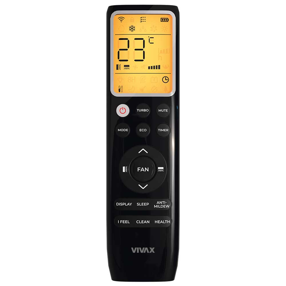 Aer conditionat Vivax T-Design 12000 BTU - WiFi, Kit inclus, Negru