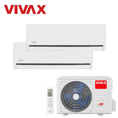 Aer conditionat multisplit Vivax 18000 BTU, 2 unitati H-design, 9+9 BTU