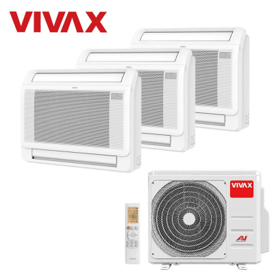 Aer conditionat multisplit Vivax 27000 BTU - 3 unitati de Pardoseala, 12+12+12 BTU