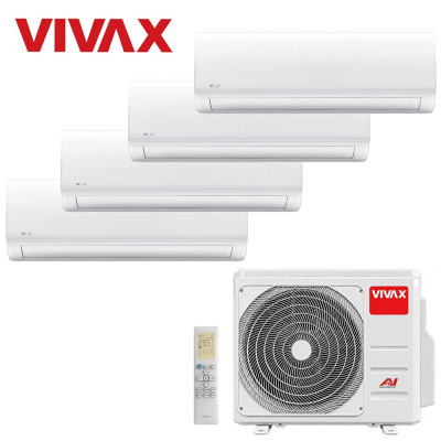 Aer conditionat multisplit Vivax 36000 BTU, 4 unitati N-design, 12+12+12+12 BTU