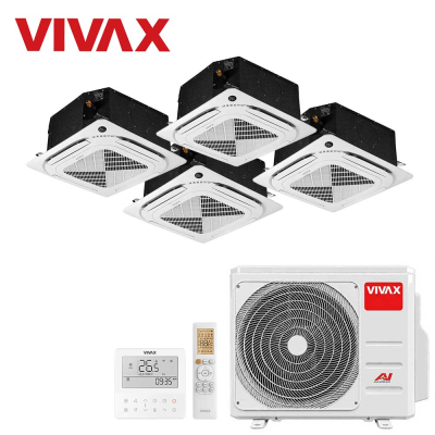 Aer conditionat multisplit Vivax 28000 BTU - 4 unitati Caseta 4 directii, 12+12+12+12 BTU