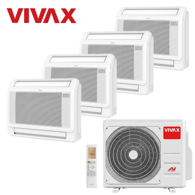 Aer conditionat multisplit Vivax 36000 BTU - 4 unitati de Pardoseala, 9+9+9+9 BTU