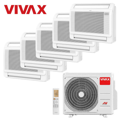 Aer conditionat multisplit Vivax 42000 BTU - 5 unitati de Pardoseala, 9+9+9+9+12 BTU