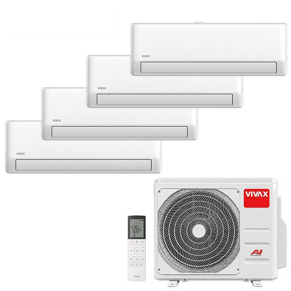Aer conditionat multisplit Vivax 28000 BTU, 4 unitati R-design PRO, 9+9+9+9 BTU