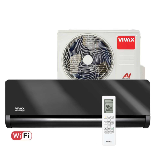 Aer conditionat Vivax H+Design 12000 BTU - WiFi, Gray Mirror