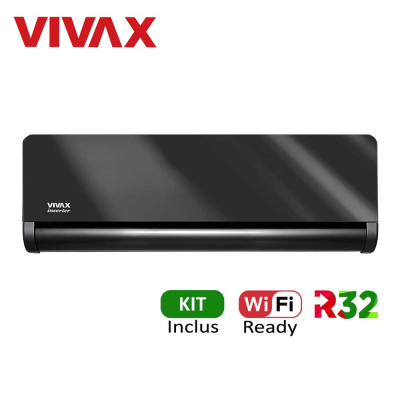 Aer conditionat Vivax H+Design 12000 BTU - Kit inclus, Gray Mirror