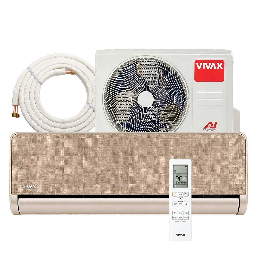 Aer conditionat Vivax H+Design 18000 BTU - Kit inclus, Gold