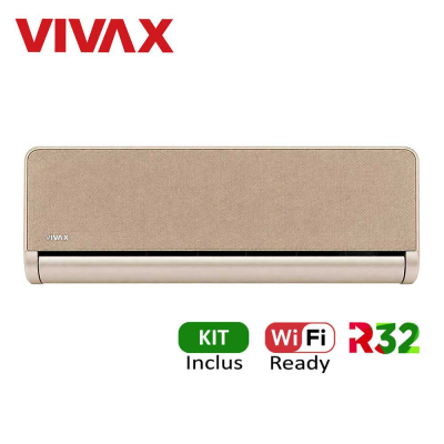 Aer conditionat Vivax H+Design 12000 BTU - Kit inclus, Gold