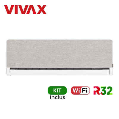 Aer conditionat Vivax H+Design 9000 BTU - WiFi, Kit inclus, Silver