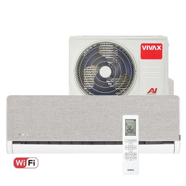 Aer conditionat Vivax H+Design 12000 BTU - WiFi, Silver