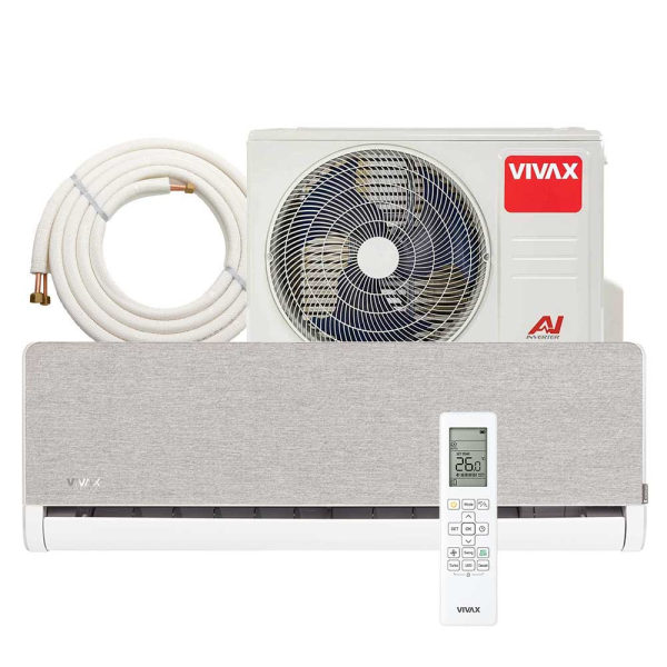 Aer conditionat Vivax H+Design 18000 BTU - Kit inclus, Silver