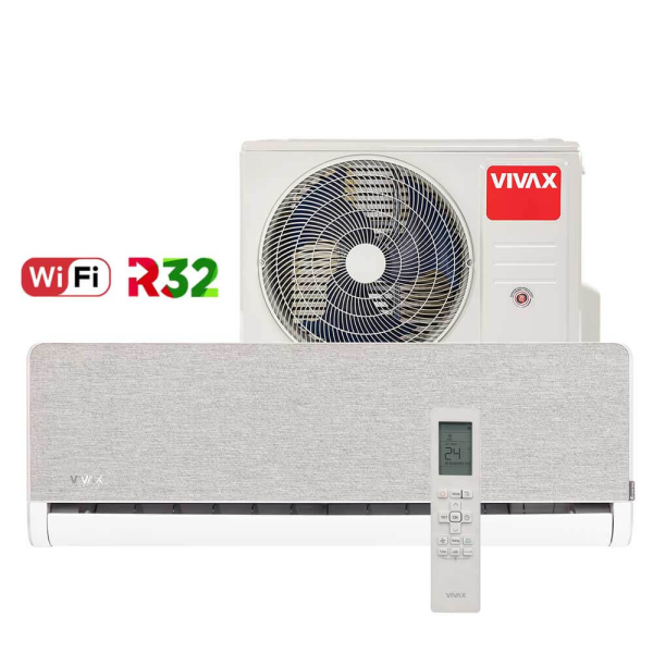 Aer conditionat Vivax H+Design 12000 BTU - WiFi, Silver