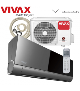Aer Conditionat VIVAX V-Design ACP-18CH50AEVI GREY MIRROR Wi-Fi Ready Kit de instalare inclus Inverter 18000 BTU/h