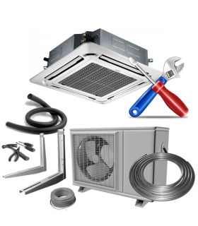 MONTAJ AER CONDITIONAT CASETA 4 DIRECTII 9000-24000 BTU/H