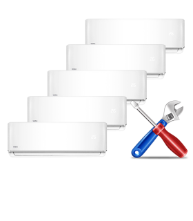 MONTAJ AER CONDITIONAT CU 5 UNITATI INTERNE