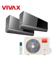 Aer Conditionat MULTISPLIT VIVAX ACP-18COFM50AERI / ACP-09CH25AEVI + ACP-12CH35AEVI GREY MIRROR Dublu Split Inverter