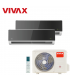 Aer Conditionat MULTISPLIT VIVAX ACP-18COFM50AERI / 2x ACP-12CH35AERI SILVER MIRROR Dublu Split Inverter