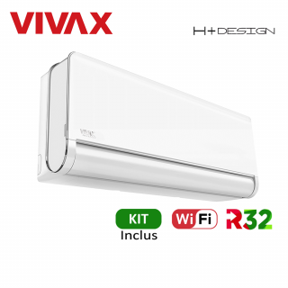 Aer Conditionat VIVAX H+Design ACP-18CH50AEHI+ White Wi-Fi Kit de instalare inclus R32 Inverter 18000 BTU/h