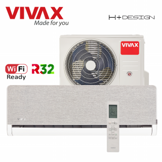 Aer Conditionat VIVAX H+Design ACP-18CH50AEHI+ Silver Wi-Fi Ready R32 Inverter 18000 BTU/h