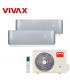 Aer Conditionat MULTISPLIT VIVAX ACP-14COFM40AERI / ACP-09CH25AERI SILVER + ACP-12CH35AERI SILVER Dublu Split Inverter