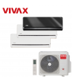 Aer Conditionat MULTISPLIT VIVAX ACP-27COFM79AERI / 2x ACP-09CH25AEHI WHITE + ACP-12CH35AEHI Gray Mirror Triplu Split Inverter