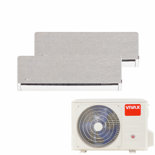 Aer Conditionat MULTISPLIT VIVAX ACP-18COFM50AERI / 2x ACP-12CH35AEHI SILVER Dublu Split Inverter