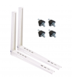 Pachet accesorii pentru montaj UE aer conditionat 9000-12000 BTU (set 2 console sustinere si 4 tampoane anti vibratii)