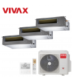 Aer Conditionat MULTISPLIT Duct VIVAX ACP-27COFM79AERI / 3x ACP-12DT35AERI R32 Triplu Split Inverter