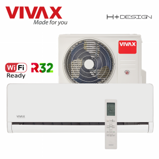 Aer Conditionat VIVAX H+Design ACP-09CH25AEHI+ White Wi-Fi Ready R32 Inverter 9000 BTU/h