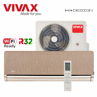 Aer Conditionat VIVAX H+Design ACP-09CH25AEHI+ Gold Wi-Fi Ready R32 Inverter 9000 BTU/h