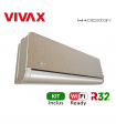 Aer Conditionat VIVAX H+Design ACP-09CH25AEHI+ Gold Wi-Fi Ready Kit de instalare inclus R32 Inverter 9000 BTU/h
