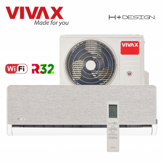 Aer Conditionat VIVAX H+Design ACP-09CH25AEHI+ Silver Wi-Fi R32 Inverter 9000 BTU/h