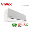 Aer Conditionat VIVAX H+Design ACP-09CH25AEHI+ Silver Wi-Fi Ready Kit de instalare inclus R32 Inverter 9000 BTU/h