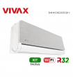 Aer Conditionat VIVAX H+Design ACP-09CH25AEHI+ Silver Wi-Fi Kit de instalare inclus R32 Inverter 9000 BTU/h