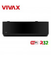 Aer conditionat Vivax T-Design ACP-12CH35LCTI Black, 12000 BTU, Wi-Fi, Inverter, Negru