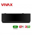 Aer conditionat Vivax T-Design ACP-18CH50LCTI Black, 18000 BTU, Wi-Fi, Inverter, Kit inclus, Negru