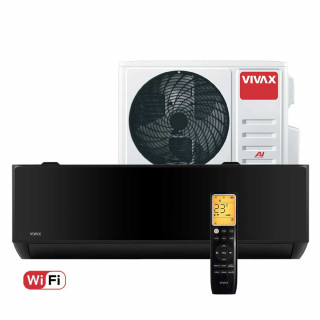 Aer conditionat Vivax T-Design ACP-18CH50LCTI Black, 18000 BTU, Wi-Fi, Inverter, Negru
