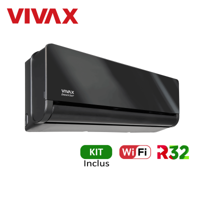 Aer conditionat Vivax H+Design 12000 BTU - WiFi, Kit inclus, Gray Mirror