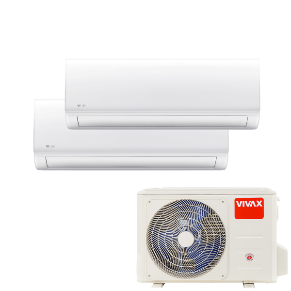 Aer conditionat multisplit Vivax 18000 BTU, 2 unitati N-design, 9+12 BTU