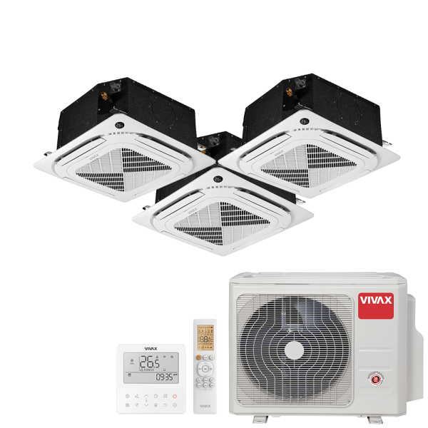 Aer conditionat multisplit Vivax 21000 BTU - 3 unitati Caseta de tavan, 9+9+12 BTU