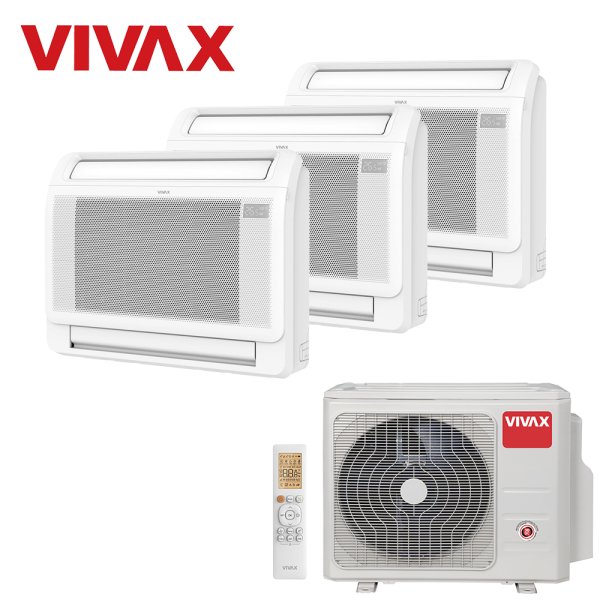 Aer conditionat multisplit Vivax 27000 BTU - 3 unitati de Pardoseala, 12+12+12 BTU