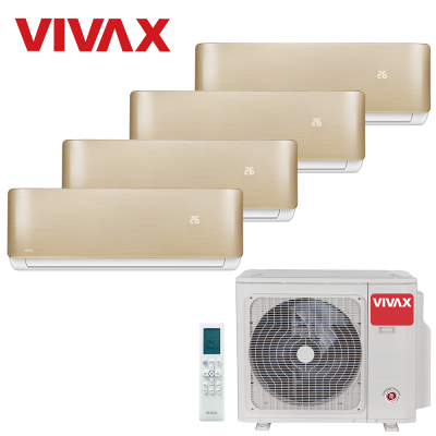 Aer conditionat multisplit Vivax 36000 BTU, 4 unitati R-design, 9+9+12+12 BTU, Gold