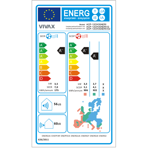 Aer conditionat Vivax R-Design 12000 BTU - WiFi, Kit inclus, Silver Mirror