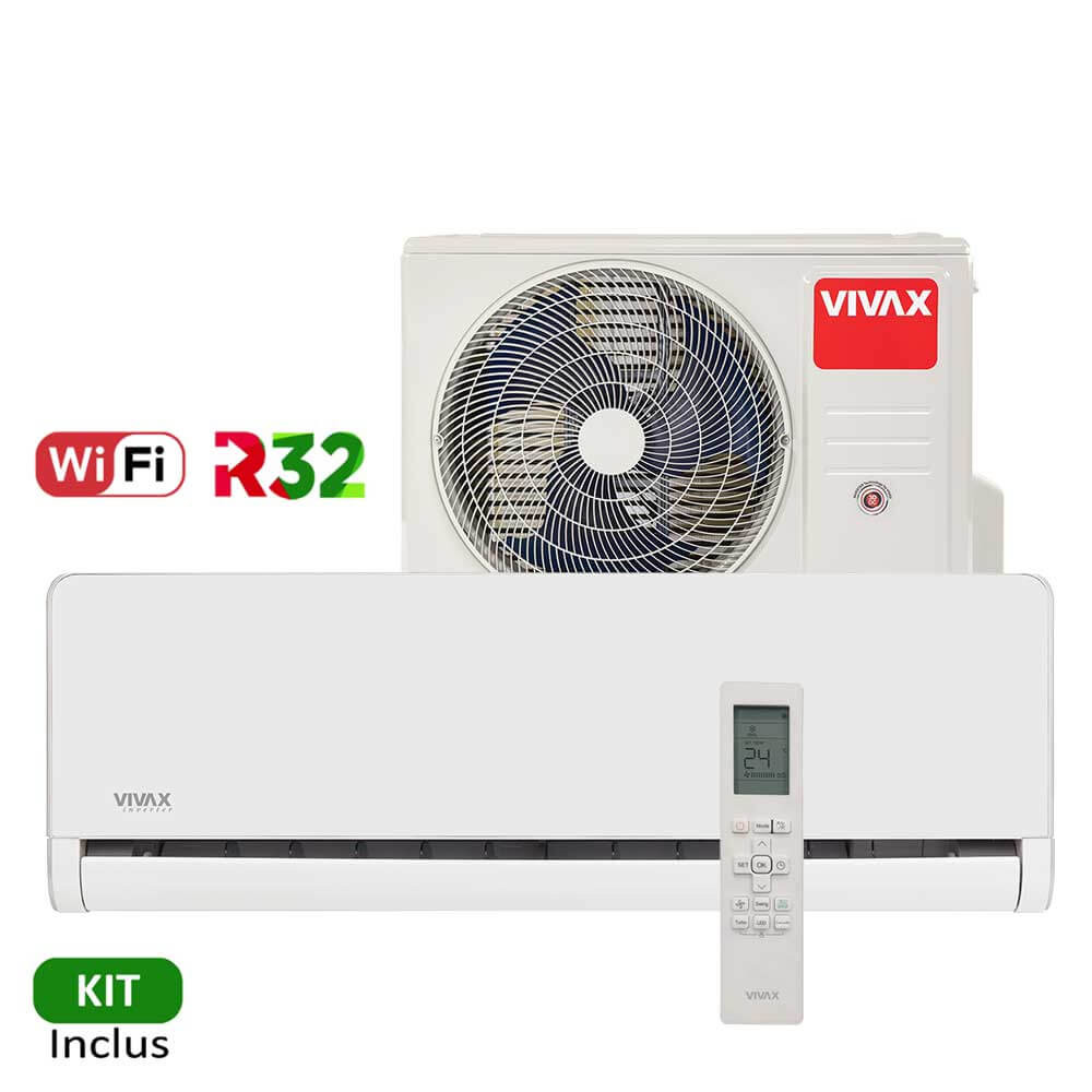 Aer conditionat Vivax H+Design 9000 BTU - WiFi, Kit inclus