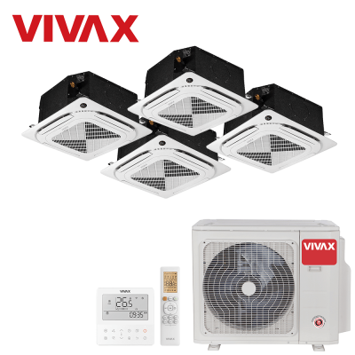 Aer conditionat multisplit Vivax 28000 BTU - 4 unitati Caseta 4 directii, 9+9+9+12 BTU