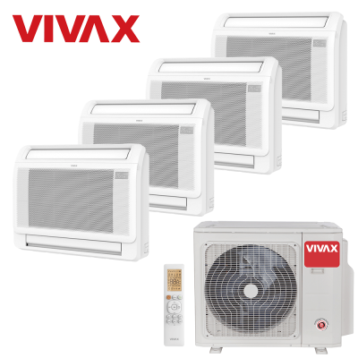 Aer conditionat multisplit Vivax 28000 BTU - 4 unitati de Pardoseala, 9+9+9+9 BTU
