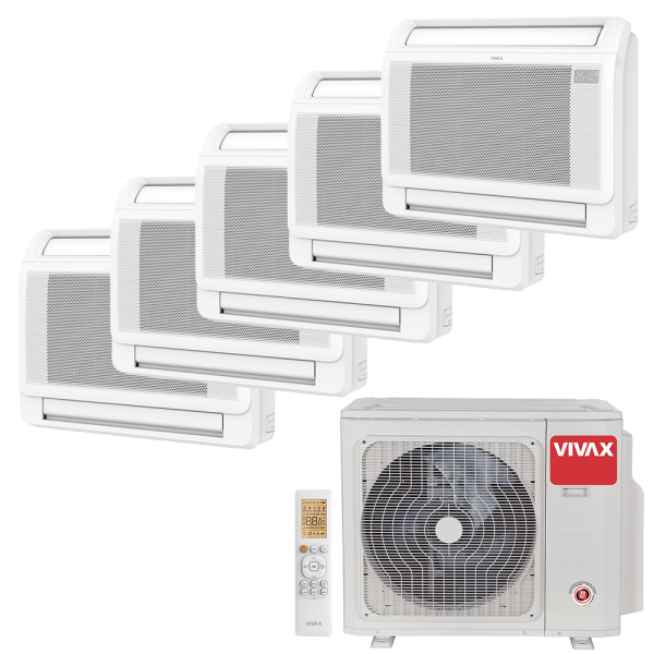 Aer conditionat multisplit Vivax 42000 BTU - 5 unitati de Pardoseala, 9+9+9+9+9 BTU
