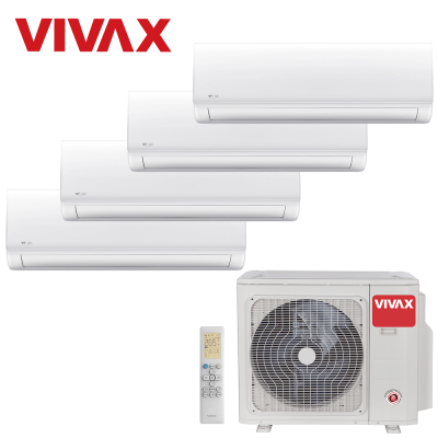 Aer conditionat multisplit Vivax 36000 BTU, 4 unitati N-design, 12+12+12+12 BTU