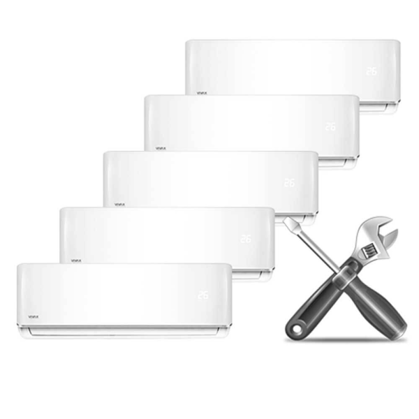 Montaj standard Aer Conditionat Multisplit - 5 unitati interioare
