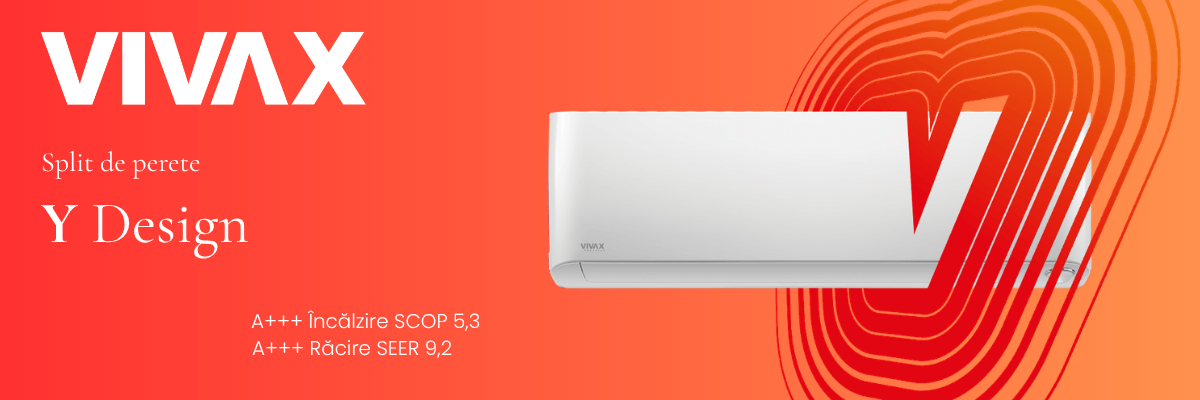 Functii aer conditionat Vivax Y-Design R32 AI Inverter incalzire pana la -32C si senzor de miscare